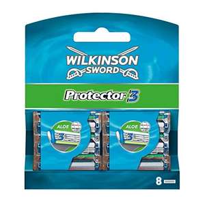 Wilkinson Sword Protector 3 Rasierklingen für Herren Rasierer, 8 Stück (1er Pack) [Prime]