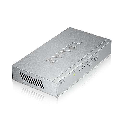 [Prime] Zyxel 8-port Desktop Gigabit Ethernet Switch | Metallgehäuse, [GS108B]