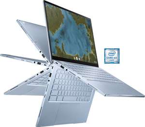 Asus Chromebook C433TA-AJ0228 Chromebook (35,6 cm/14 Zoll, Intel m3-8100Y, 128 GB SSD, Premium Chromebook)