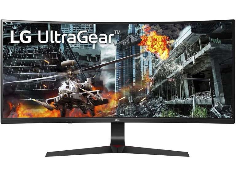 LG 34GL750-B 86,36 cm (34 Zoll) Curved UltraGear Gaming Monitor (UltraWide, AH-IPS-Panel mit 1ms MBR, 144 Hz), schwarz
