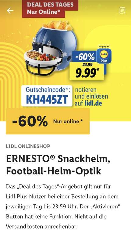 ERNESTO® Snackhelm online kaufen