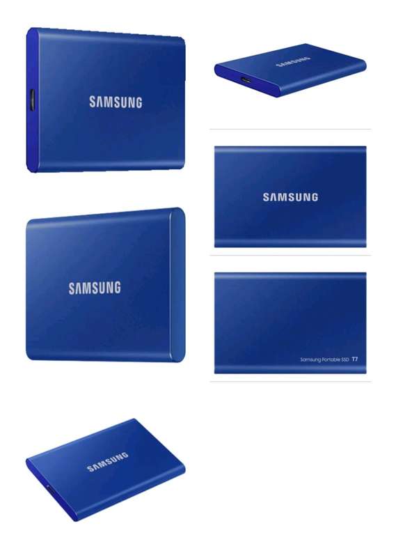 SAMSUNG Portable SSD T7 Festplatte, 1 TB SSD, extern, Indigo blue, Versandkostenfrei