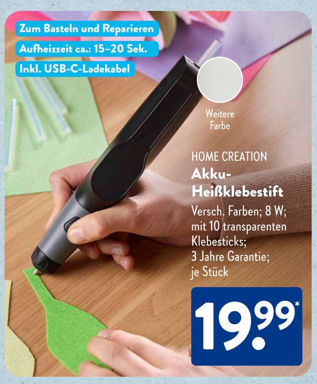 Verwunderlich Living Art Kabelloser Heissklebestift Bild