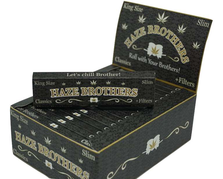 32x Packungen a 33 King Size Longpapers + 33 Tips unbleached nur 25 € inkl. Versand Haze Brothers Blättchen