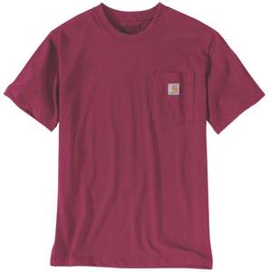 Carhartt K87 Pocket Shirt - Beet red Heather - nur M