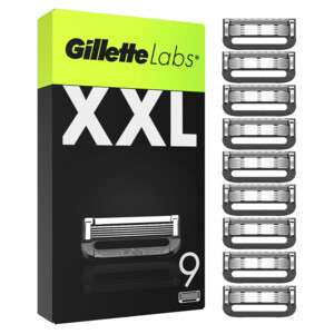 (Plein.nl) Gillette Labs Ersatzklingen XXL - 9 Stück - für Labs Rasierer aller Art