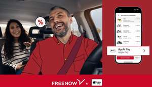 Freenow, 15€ Rabatt bei Bezahlung der Taxifahrt mit Apple-Pay
