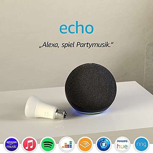 Amazon Echo 4th Gen. + Philips Hue E27 Leuchtmittel