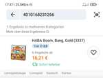 [Segmüller Weiterstadt] HABA - Iquazú oder HABA - Boom, Bang, Gold für je 10€