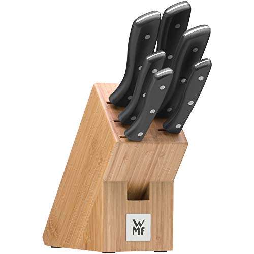 WMF Profi Select Messerblock 7-teilig für 69,99€ inkl. Versand | rostfreier Spezialstahl | ergonomische Griffe | Messerblock aus Bambus