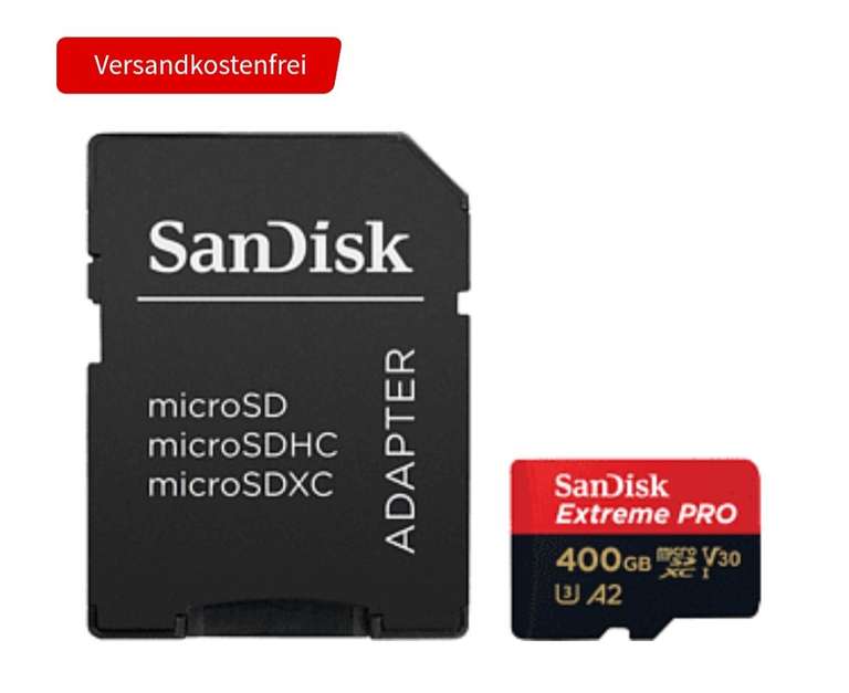 hartstochtelijk Onaangenaam Schuur SANDISK Extreme PRO UHS-I, Micro-SDXC Speicherkarte, 400 GB, 200 MB/s bei  Mediamarkt und Saturn, Versandkostenfrei | mydealz