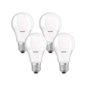 4 Stück Osram LED Base Classic A Lampe, E27 Sockel, Warmweiß - 2700 Kelvin (Prime)