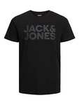 [Prime] JACK & JONES Herren Jjecorp Logo T-Shirt | Größe M & L | 100% Baumwolle |  Schwarz