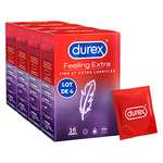 Durex FEELING EXTRA 64- extra feuchte Kondome 4x16 Stück für 28,08€ Amazon.fr (Prime Spar-Abo)