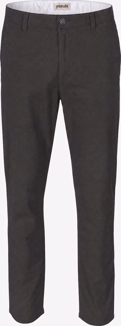 yazubi Slim fit Chino Pants 'Kyle' in Dark Brown