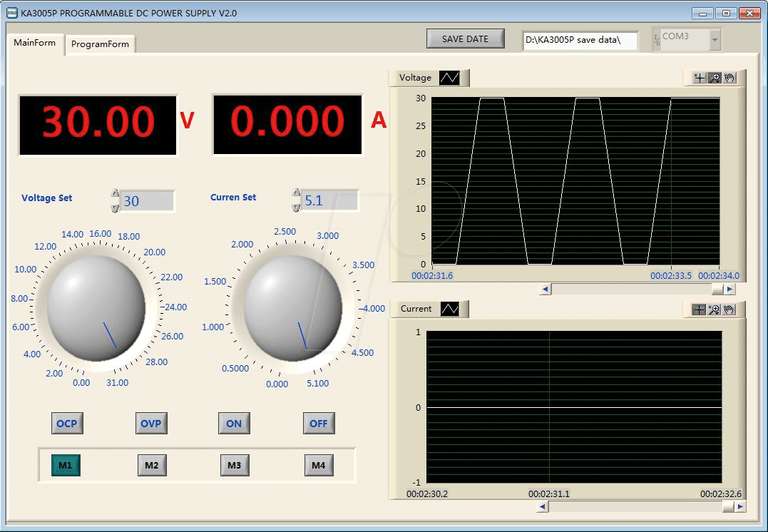 Korad KD3005P Labornetzgerät, 0 - 30 V, 0 - 5 A, stabilisiert, programmierbar, Labornetzteil