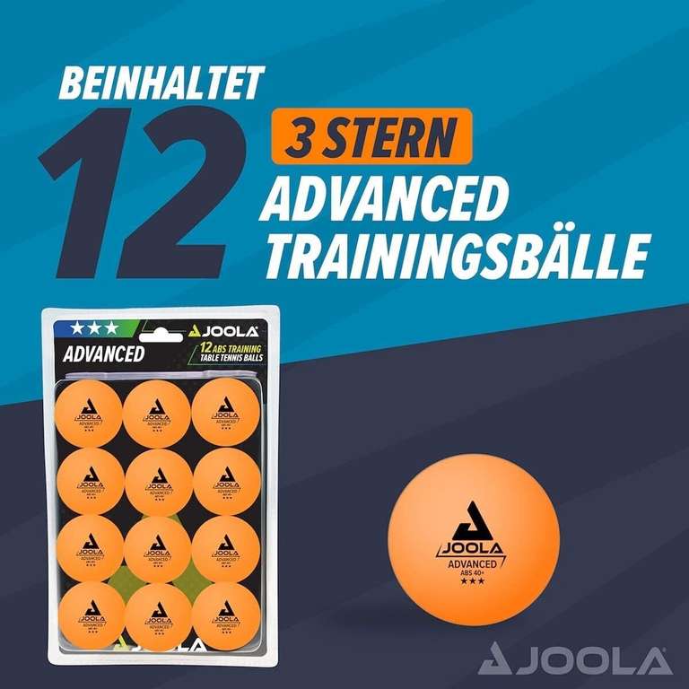 24x Tischtennisbälle 40mm JOOLA Training Tischtennis Bälle Freizeit Ping Pong