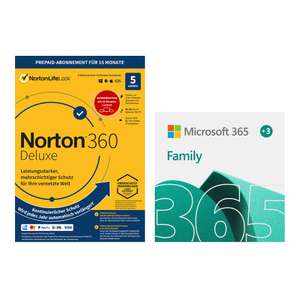 NBB Deals & Amazon - Microsoft 365 Family + AV-Suite | derzeit ab 3,66€ je Monat.