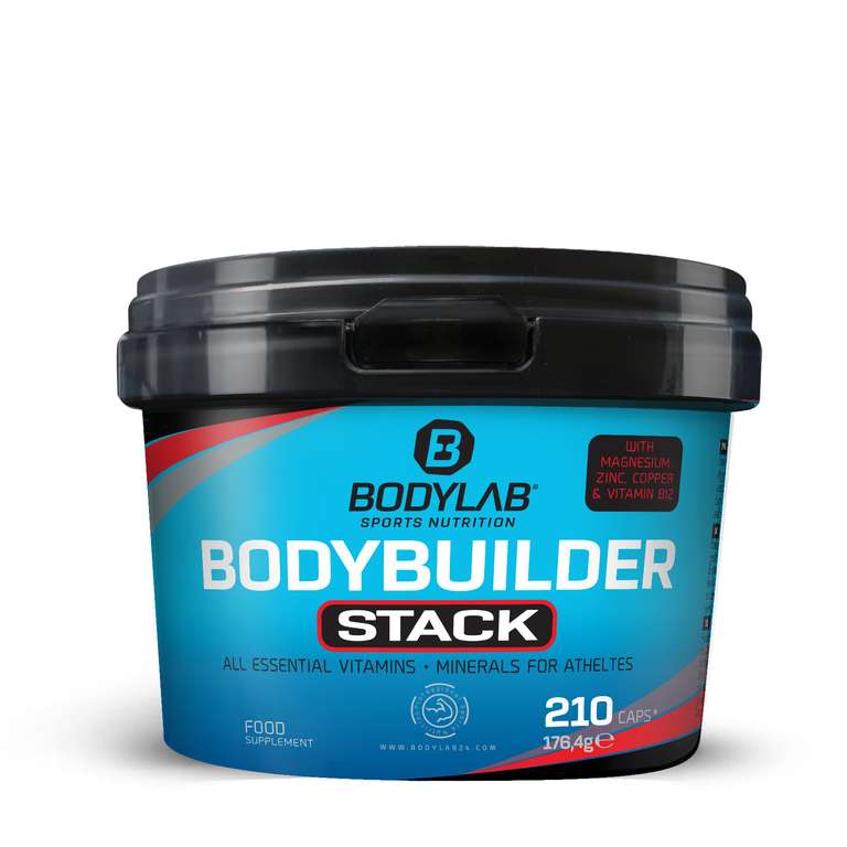 210 Kapseln Bodylab Bodybuilder Stack (identisch dosiert wie ESN Athlete Stack: Men)