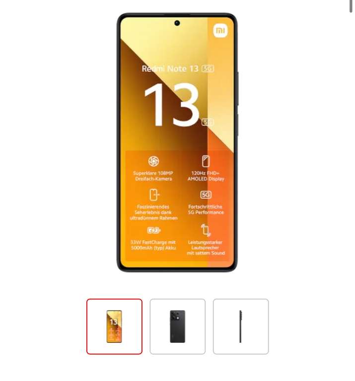 [Telefonica Netz] Xiaomi Redmi Note 13 5G MediaMarkt Super Select S Allnet/SMS Flat 10GB LTE 50 MBit