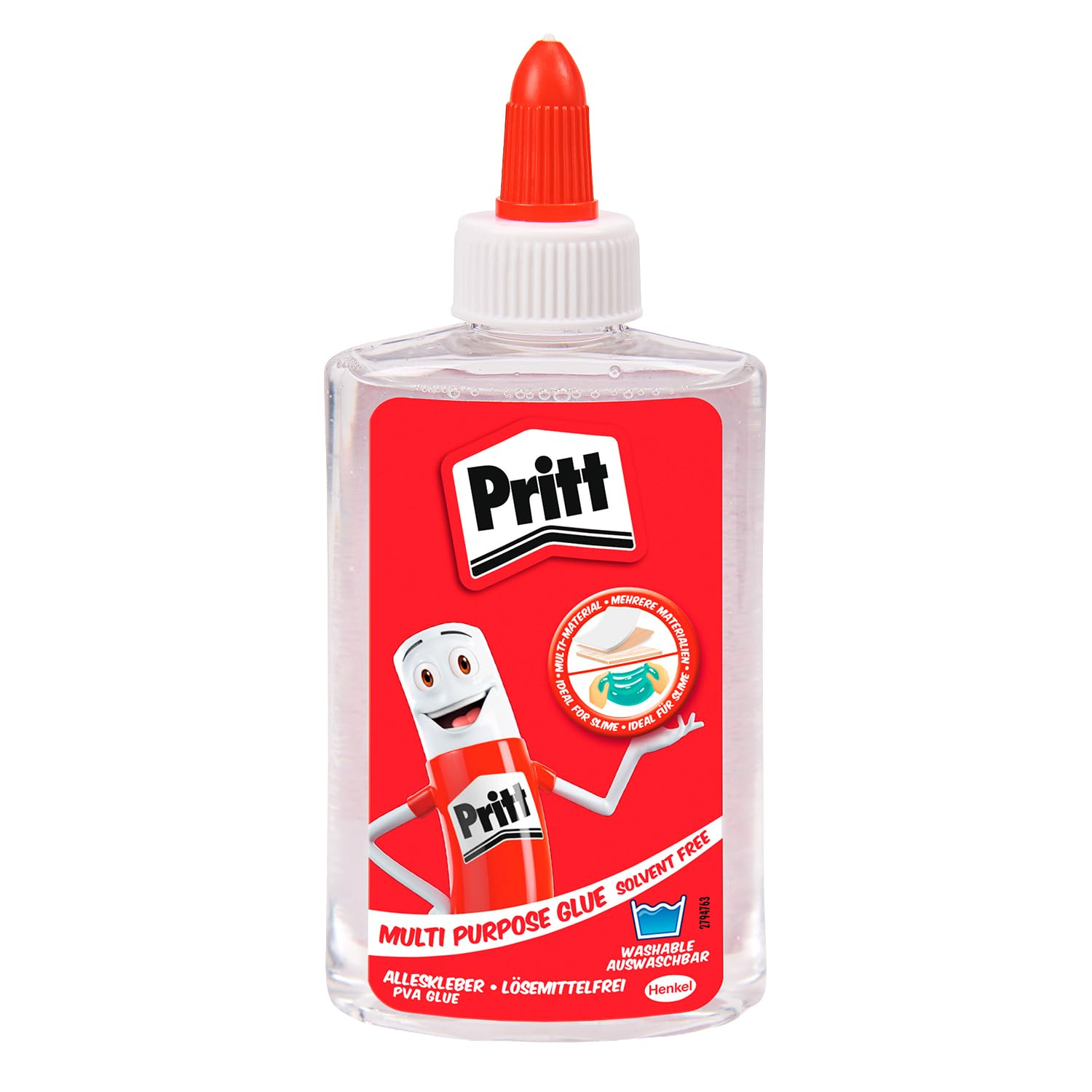 (Prime Spar Abo) Pritt Alleskleber, transparenter kleber, 150g- Schule ,Basteln