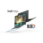 Acer Swift Edge SFA16-41 Notebook 16" UHD+ OLED 100% DCI-P3, R5 6600U, 16GB, 512GB, Metall, 2x USB 4, bel. AZERTY-Tastatur, Win11, 1.17kg