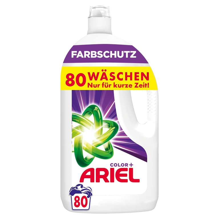 [SparAbo]Ariel Flüssigwaschmittel, 80 Waschladungen, Farbschutz, 18 Cent/WL