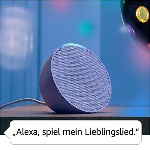 Echo Pop | smarter Bluetooth-Lautsprecher mit Alexa | Zertifiziert und generalüberholt