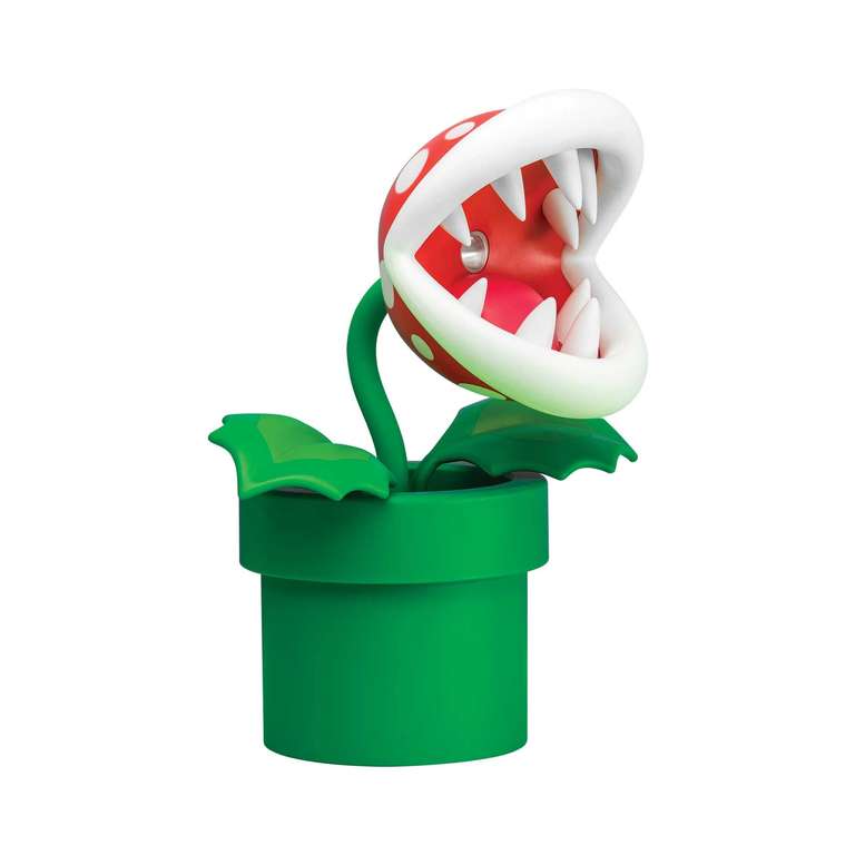 Paladone Piranha Plant LED Lampe 33cm mit flexiblen Kopf | Offiziell Lizenziertes Super Mario | USB-betrieben (Prime)