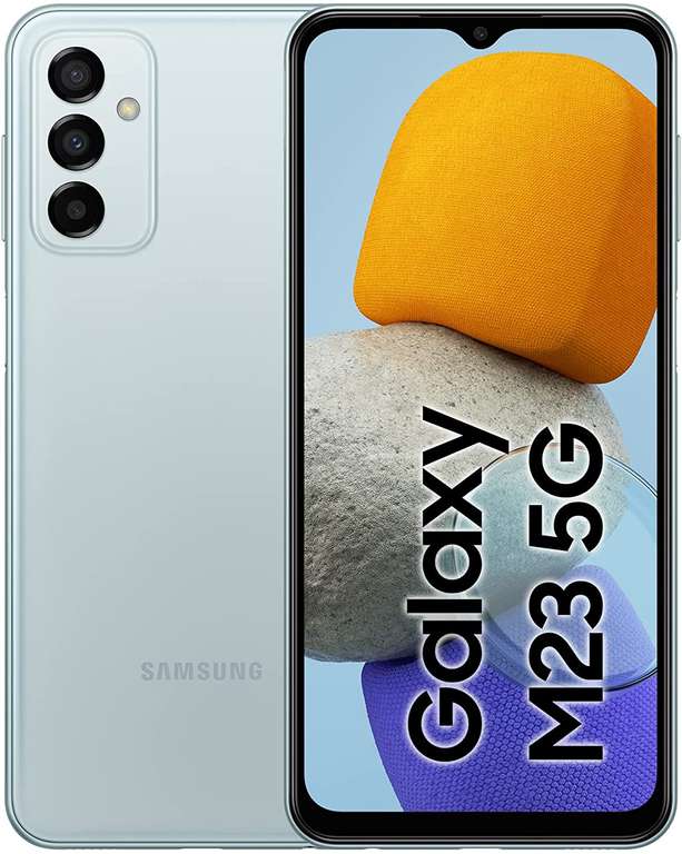 Samsung Galaxy M23 5G 4/128GB, Smartphone ohne Vertrag, 6,6 Zoll Infinity-V TFT Display, 5.000 mAh Akku, Dual-SIM