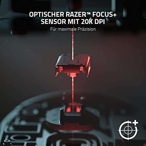 Razer DeathAdder V2 Pro - Kabellose Gaming-Maus (20K DPI Focus+ Sensor, Optische-Switches, 70 Stunden Akku-Laufzeit, 3 Verbindungsmodi)