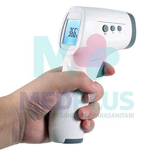 [Prime] MedPlus Thermoscanner GP300 mit Batterien inklusive Thermometer, Infrarot-Speichen