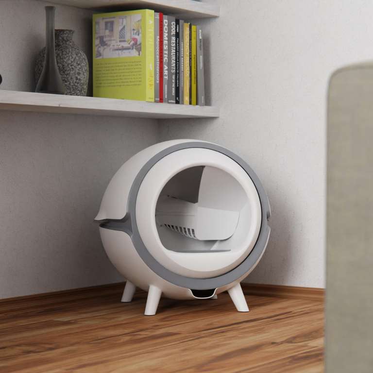 Tesla Smart Cat Toilet / Katzenklo (WLAN, für 3l Katzenstreu, Waage, App)