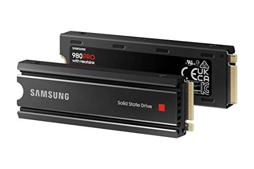 Samsung 980 Pro 2TB SSD mit Kühlkörper NVMe, M.2, MZ-V8P2T0CW/EU