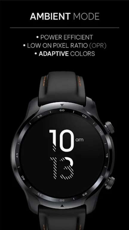 (Google Play Store) Awf Fit OLED: Watch face (WearOS Watchface, digital)