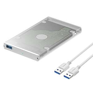 [Prime] SABRENT Aluminium Festplattengehäuse 2,5 Zoll, SSD HDD SATA zu USB 3.2x1 Gehäuse (EC-UM30)