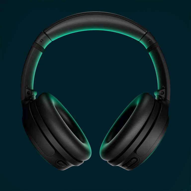 Bose QuietComfort Kabellose Kopfhörer mit Noise-Cancelling, Bluetooth Over-Ear-Kopfhörer, bis zu 24 Stunden Akkulaufzeit, Schwarz