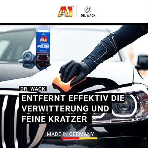 Dr. Wack – A1 Speed Polish – NEUE FORMEL 500 ml I Premium Auto-Politur mit Carnauba-Wachs 13,99€ (Prime) 9€ Abholung ATU