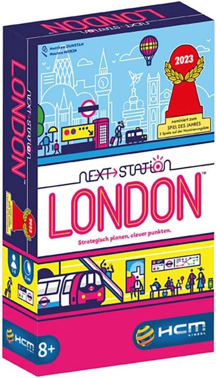 Next Station London | Brettspiel (Flip & Write) für 1-4 Personen ab 8 Jahren | ca. 25 Min. | BGG: 7.5 / Komplexität: 1.47