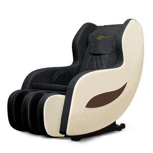 Happy Home Massagesessel mit Airbag Massage für Gesäß und Beine schwarz / creme