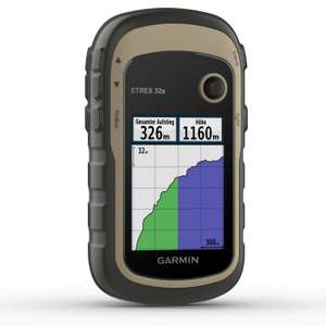 Garmin - eTrex 32x - Wander-GPS mit vorinstallierter TopoActive Europa-Karte mit routingfähigen Straßen und Wegen - Elektronischer Kompass