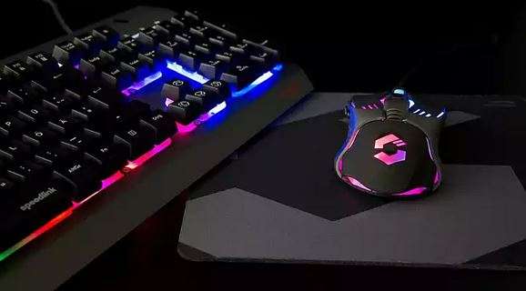 Speedlink TYALO 3in1 Gaming Set mit LED-Multicolor Beleuchtung USB-Tastatur + USB-Maus + Mauspad
