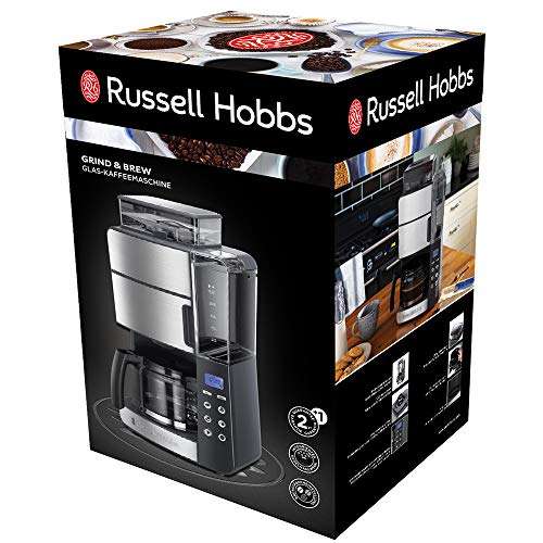 Russell Hobbs Kaffeemaschine mit Mahlwerk Glaskanne