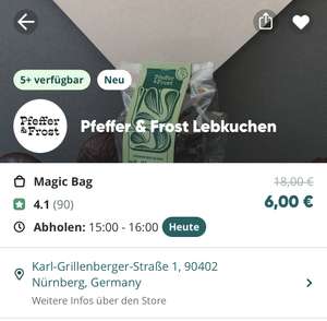 [Lokal Nürnberg] Elisen-Lebkuchen Pfeffer & Frost (Bio, Vegan) über „too good to go“ aus Höhle der Löwen (Geschenkidee?)