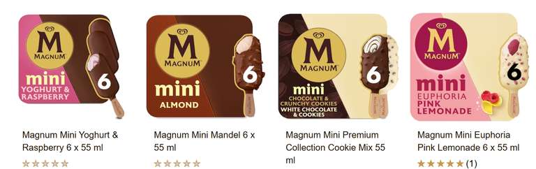 Marktkauf Minden Magnum Mini ver. Sorten für 2 Packung für 3,00€ ab 06.05.2024