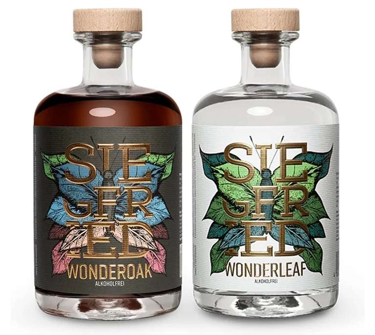 Siegfried Wonderleaf und Wonderoak Gin 2x 500 ml alkoholfrei
