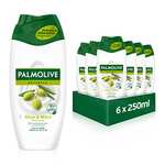 Palmolive Duschgel Naturals "Olive & Milch" oder "Orchidee & Milch" 6x250 ml - Cremedusche [Prime Spar-Abo]