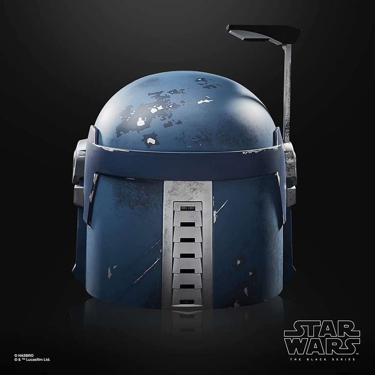 [EMP] Hasbro Star Wars The Mandalorian - The Black Series elektronischer BO-Katan Kryze Premium Helm | einstellbare Passform & Leuchteffekte