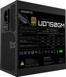 Gigabyte UD750GM Netzteil (ATX 2.31, 750W, 80+ Gold, Cybenetics Platinum, vollmodular, 120mm-Lüfter, semi-passiv, 5J Garantie)