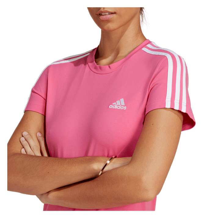 adidas Damen Kleid Sportswear 3 Stripes pink/hellblau/schwarz